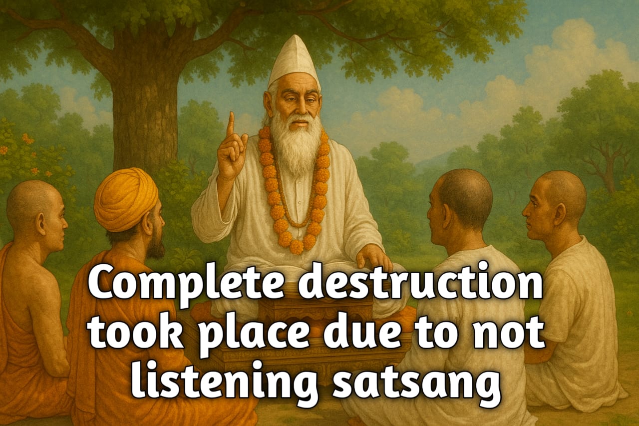 Complete Destruction Took PlaceDue to Not Listening to Satsang